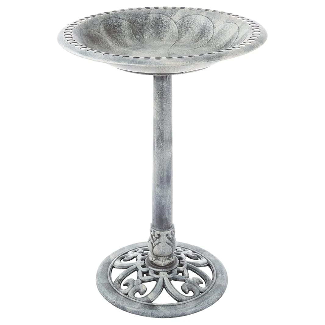 PURE GARDEN ANTIQUE BIRD BATH