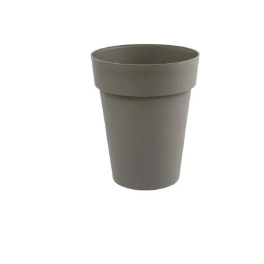 EDA ROUND MEDIUM HIGH TOSCANE FLOWER POT Ø 44 X H 53 CM - TAUPE