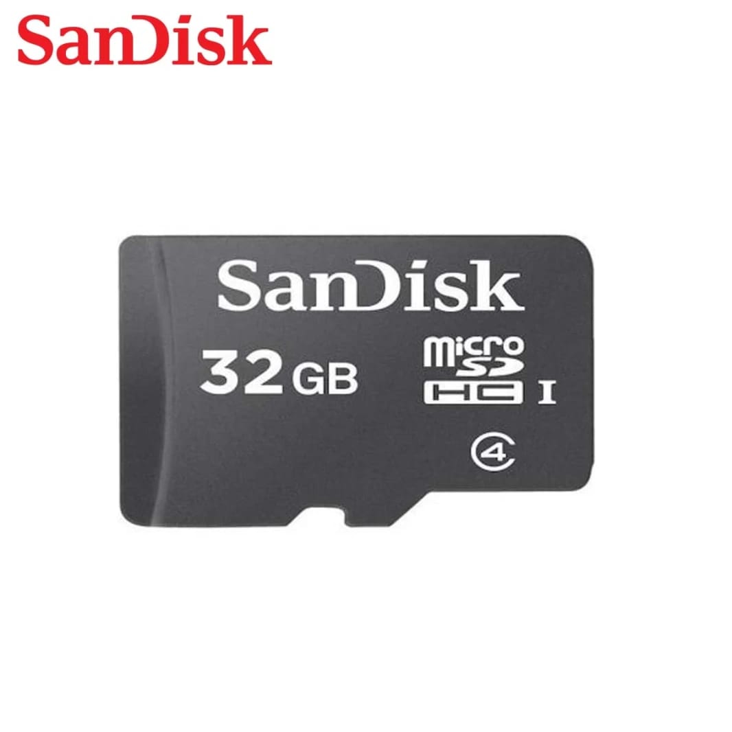 SanDisk 32GB microSDHC Memory Card Class 4 With SD Adapter