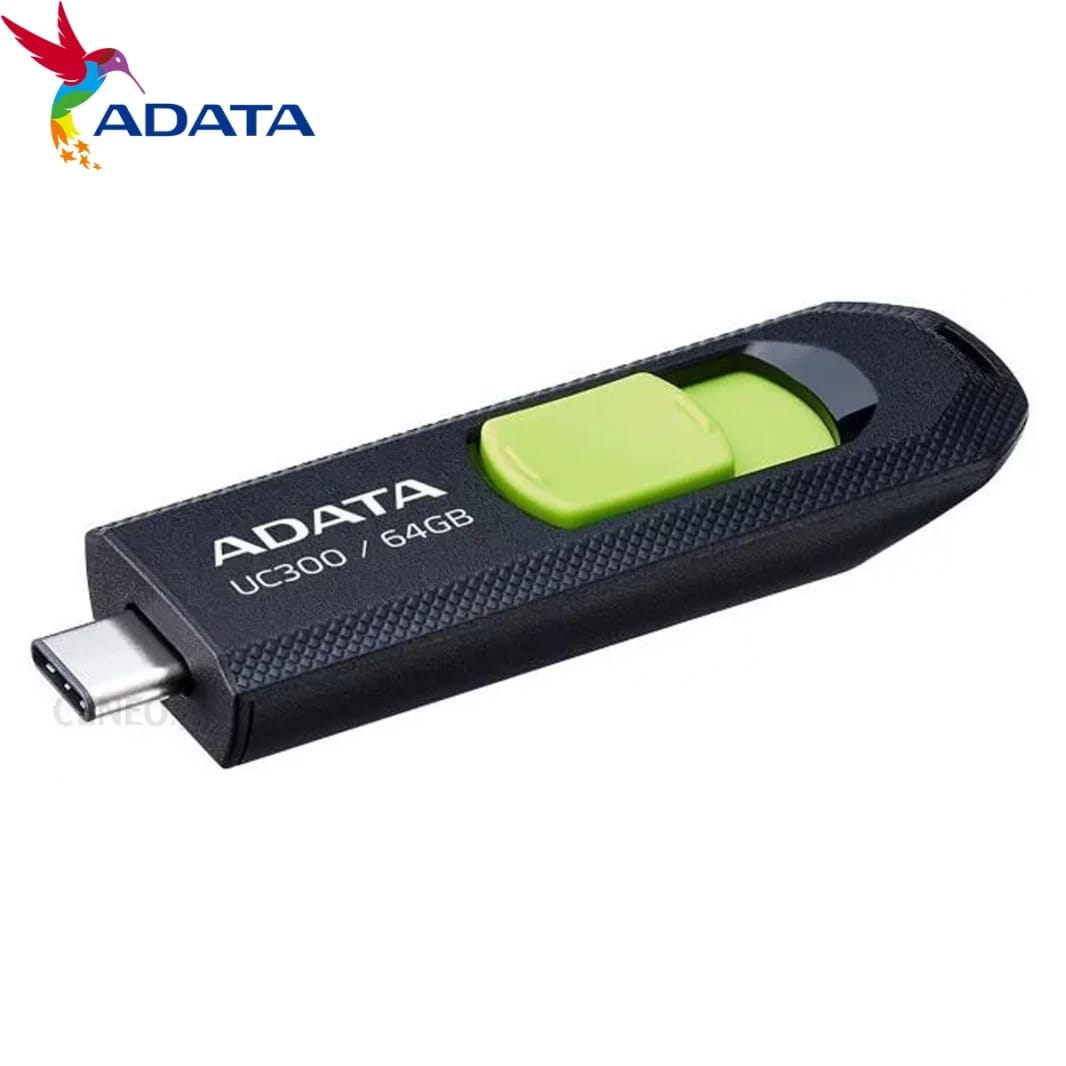 ADATA UC300 USB flash drive 64 GB USB Type-C 3.2 Gen 1 (3.1 Gen 1) Black, Green ACHO-UC300-64G-RBK/GN