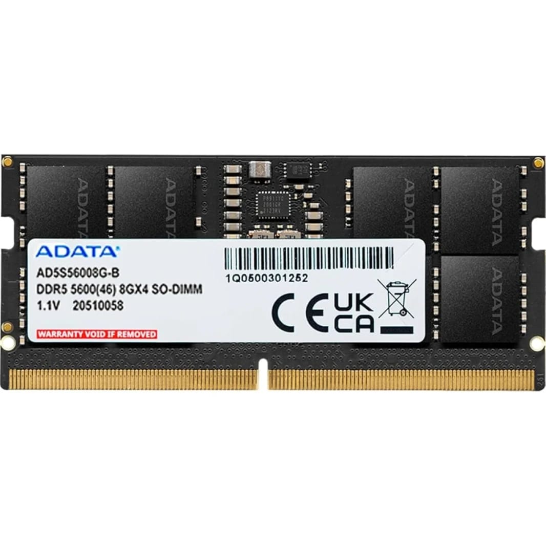 ذاكرة ADATA DDR5 S-DIMM (NB) سعة 8 جيجابايت 5600