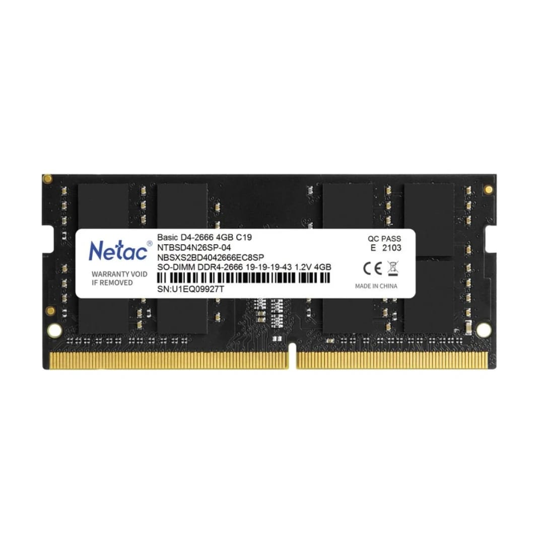 Netac RAM 4GB 2666MHz CL19 (NTBSD4N26SP-04)