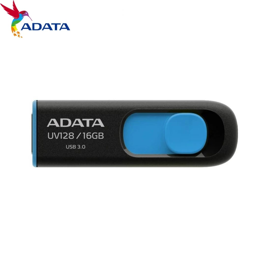 ADATA UV128 16GB أسود + أزرق للبيع بالتجزئة