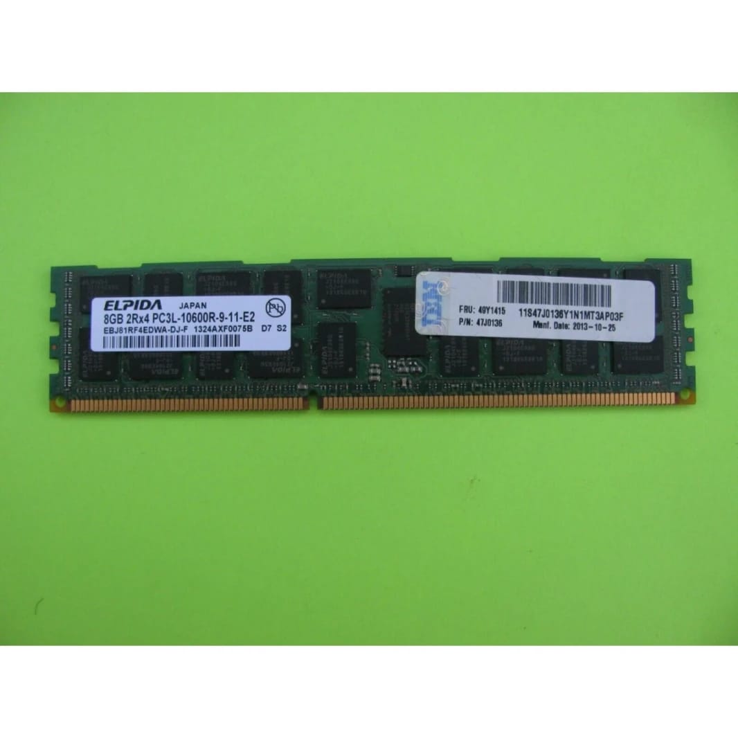 ELPIDA 8GB 2RX4 PC3L-10600R-9-11-E2