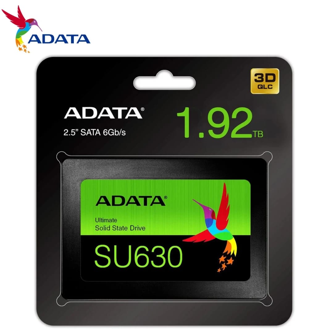 ADATA SU630 SSD 3D QLC بسعة 1.92 تيرابايت – سعة تخزين عالية دون إهدار المال