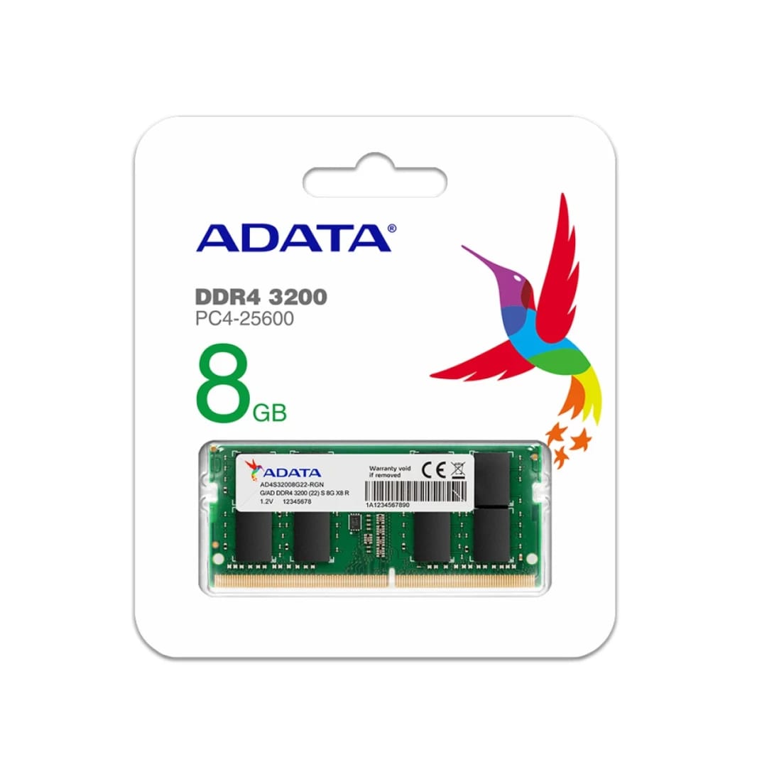 ذاكرة ADATA DDR4 SO-DIMM (NB) سعة 8 جيجابايت 3200 (19)