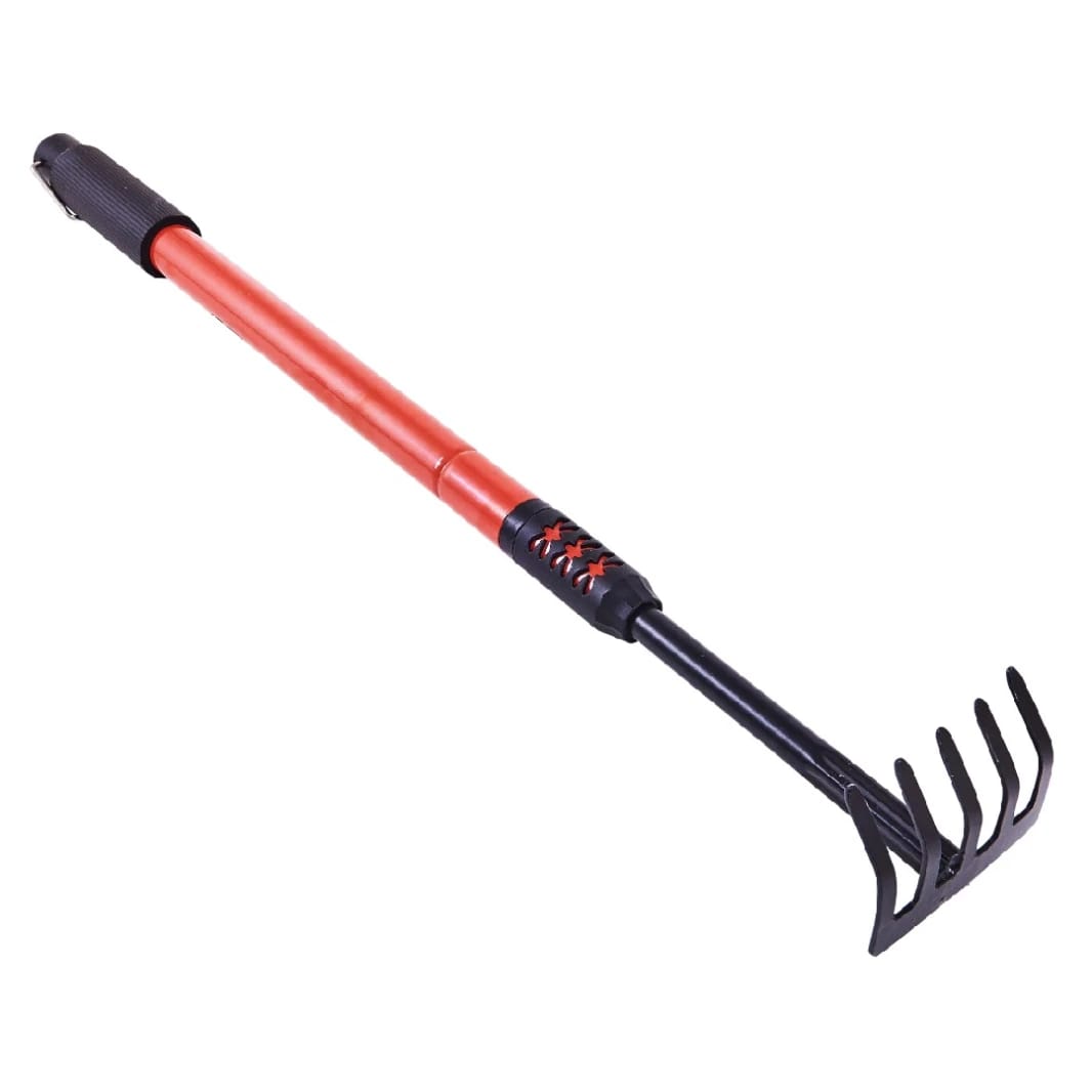 GARDEN RAKE WITH TELESCOPIC