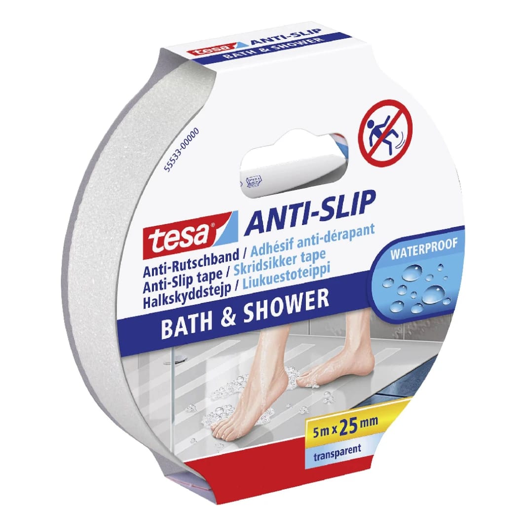 TESA 25MM*5 ANTI SLIP BATH&SHOWER