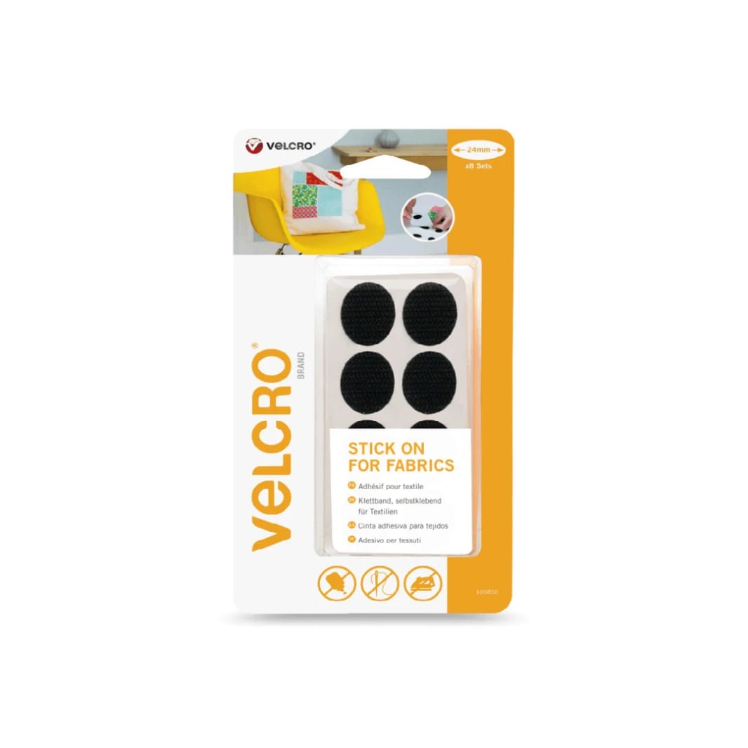 VELCRO 24MM STICK ON FOR FABRICS
