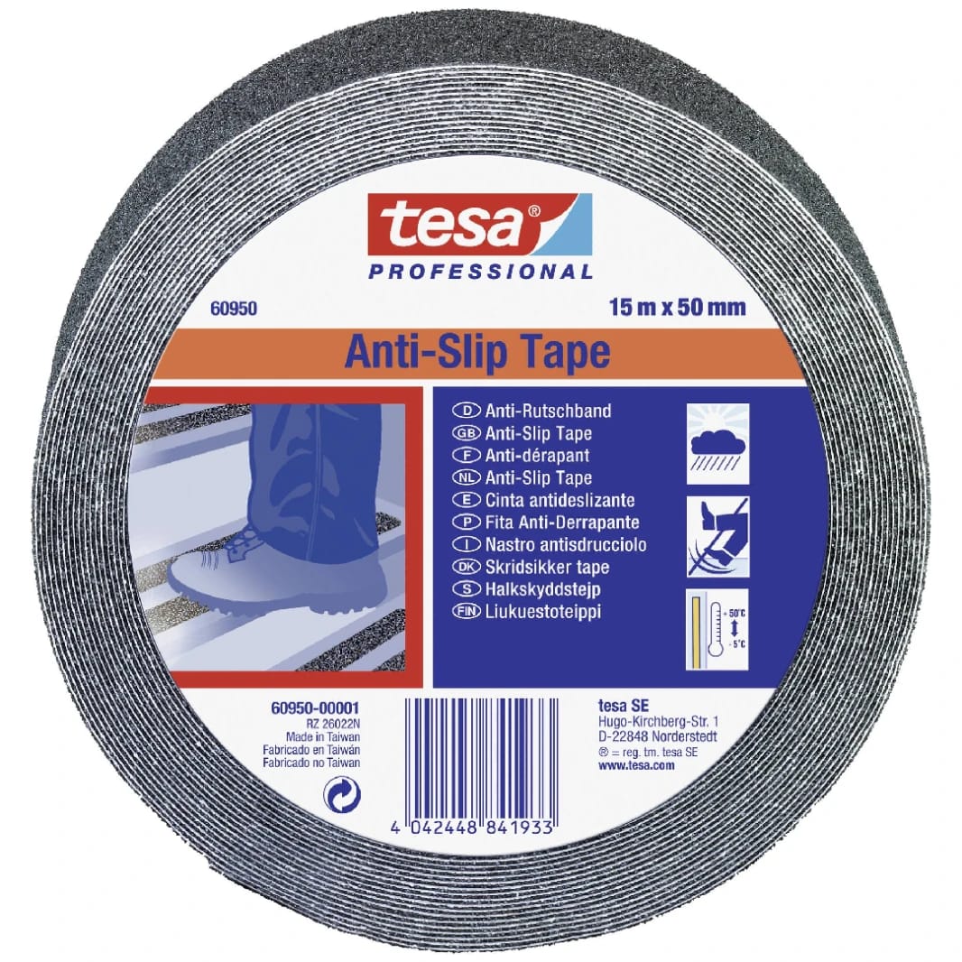 TESA 15M*50MM ANTI-SLIP BLACK TAPE