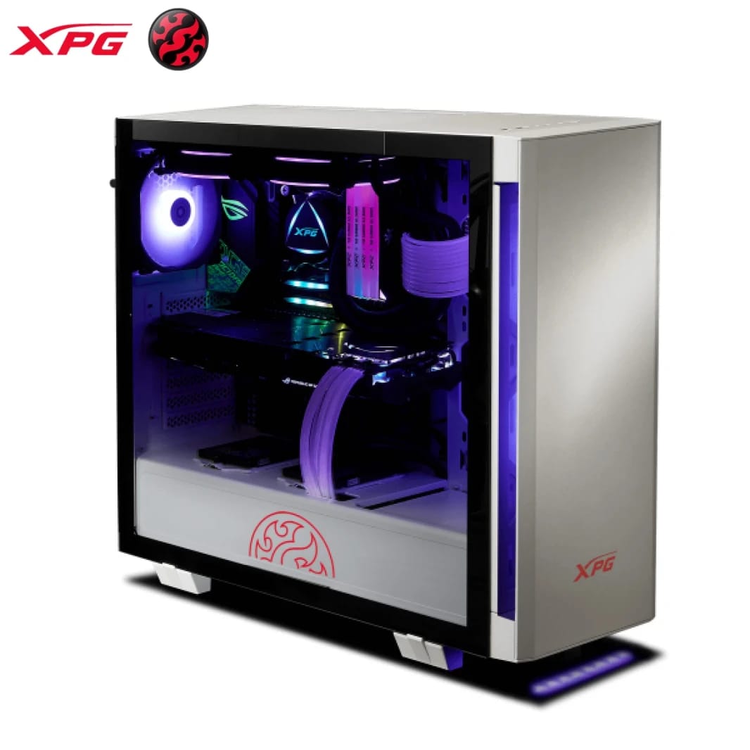 XPG INVADER Mid-Tower Gaming PC Chassis (White)