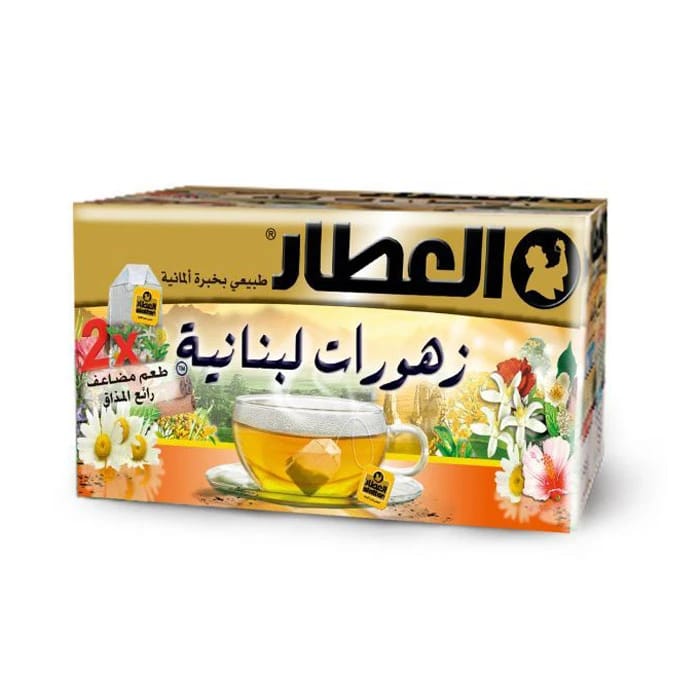 شاي العطر اللبناني (Zhourat Lebnania) ، 20 كيس شاي