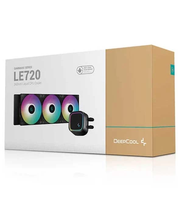 DEEPCOOL LE720 360MM ARGB CPU Liquid Cooler/AIO - Black