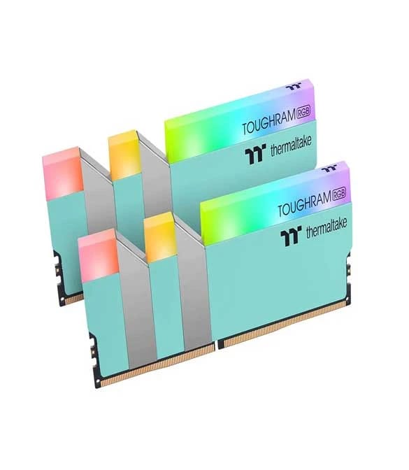 ذاكرة ثيرمالتيك توغررام RGB DDR4 3600 ميجاهرتز 16 جيجابايت (8 جيجابايت X2) - فيروزي