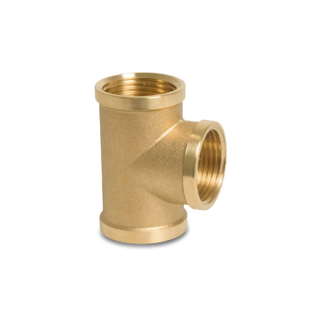 T-PIECE 90° BRASS 3/4" FEMALE THREAD