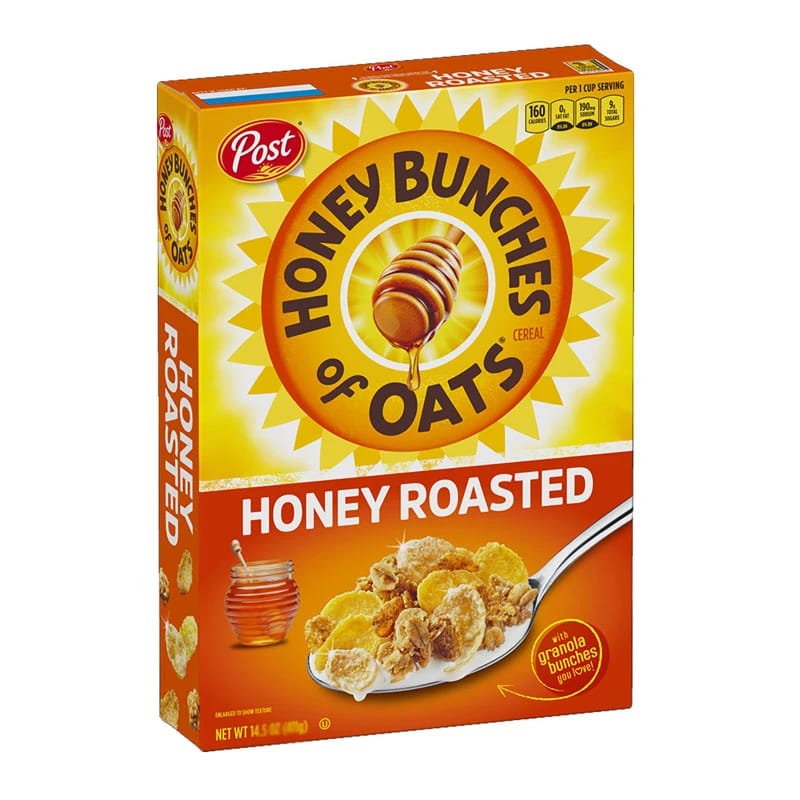 Post Honey Bunches of Oats, Honey Roasted Cereal with Granola Bunches 340g