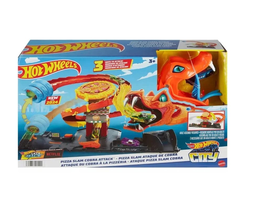 Hot Wheels City Cobra Vs Tire Shop Playset