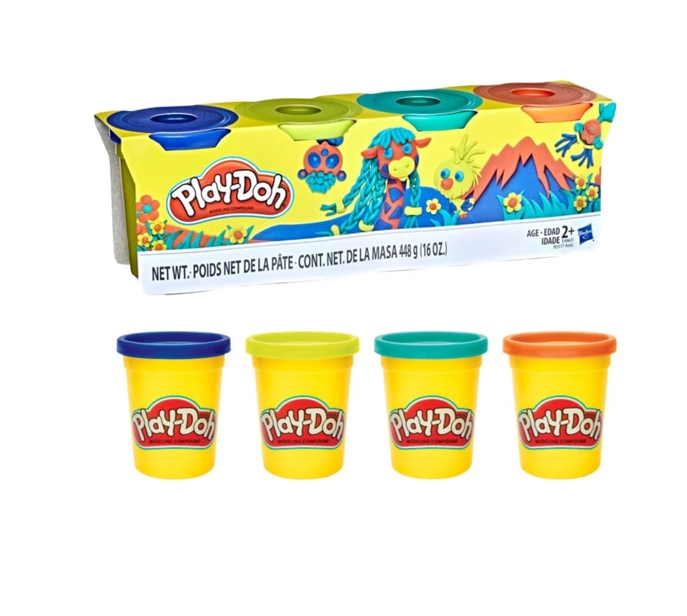 Play-doh Wild Color Set - 4 Cans
