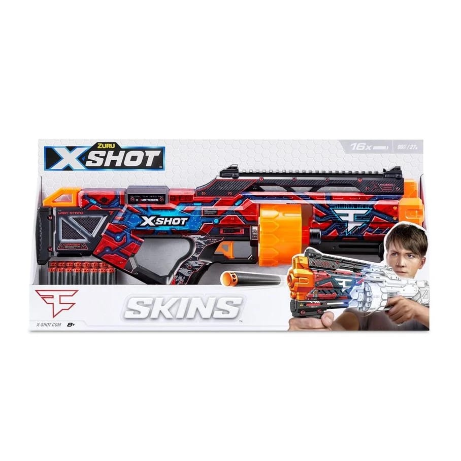 X-shot Skins Blaster Last Stand Faze Mit 16 Darts