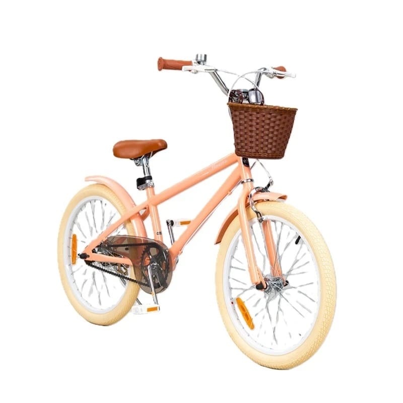 رويال بيبي | دراجة ماكارون للأطفال الكلاسيكية 20'' باللون الوردي الفاتح