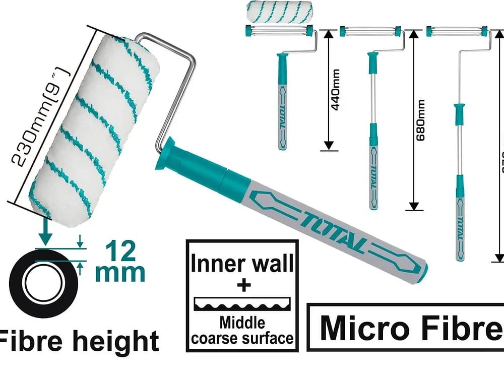 Roll paint 23 cm with a Tilescope stick 87 cm Total