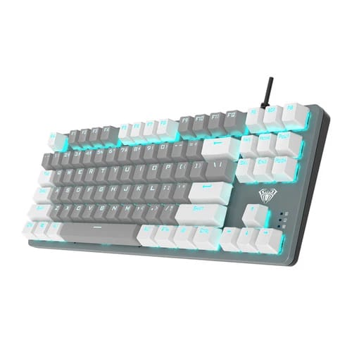 AULA F3287 Wired TKLMechanical Gaming Keyboard, 80% Compact LED