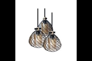 I Light معلقة ثلاثية مع كريستال   IA335