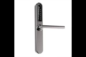 Slim Bluetooth APP Aluminum Door Lock StaInless Steel Grey