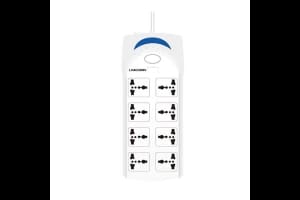 linkcomn 8 Outlets, 2*0.75mm 1.6 meter EU LC-PS801 1.6m