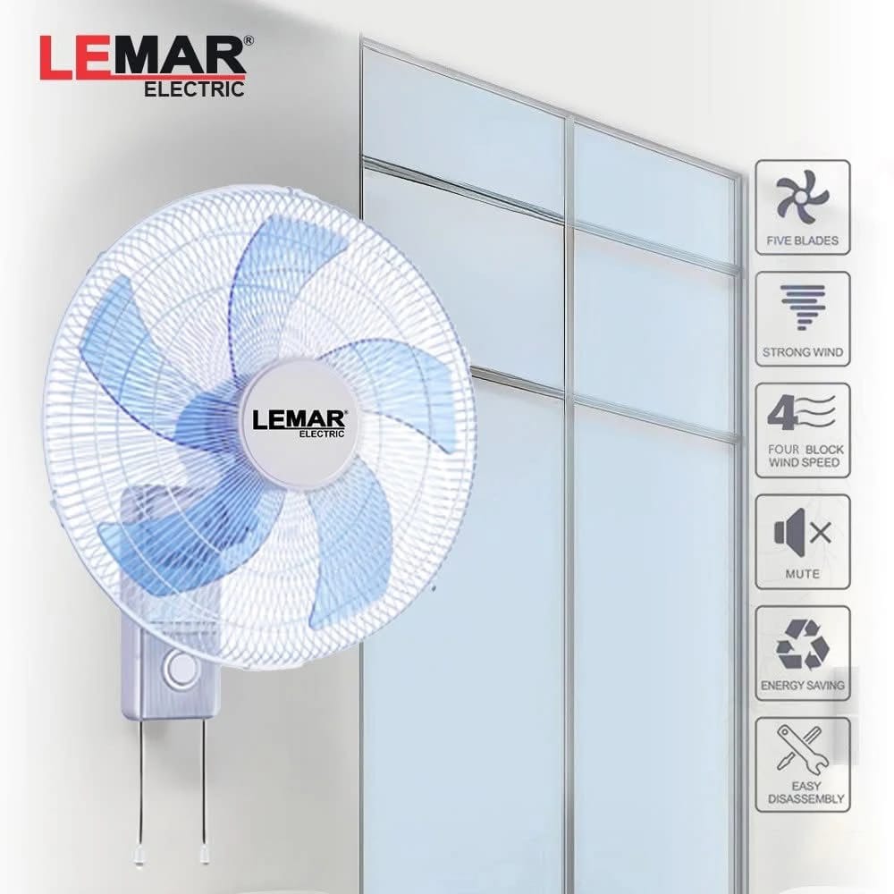 مروحة حائط LEMAR مع ريموت