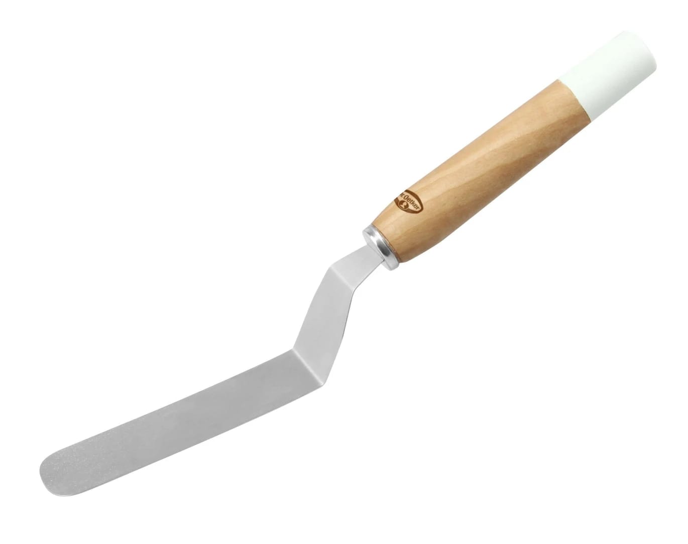 Dr. Oetker "Retro" Spatula With Wooden Handle, Light Green/Brown/Silver, 26.5X3 Cm