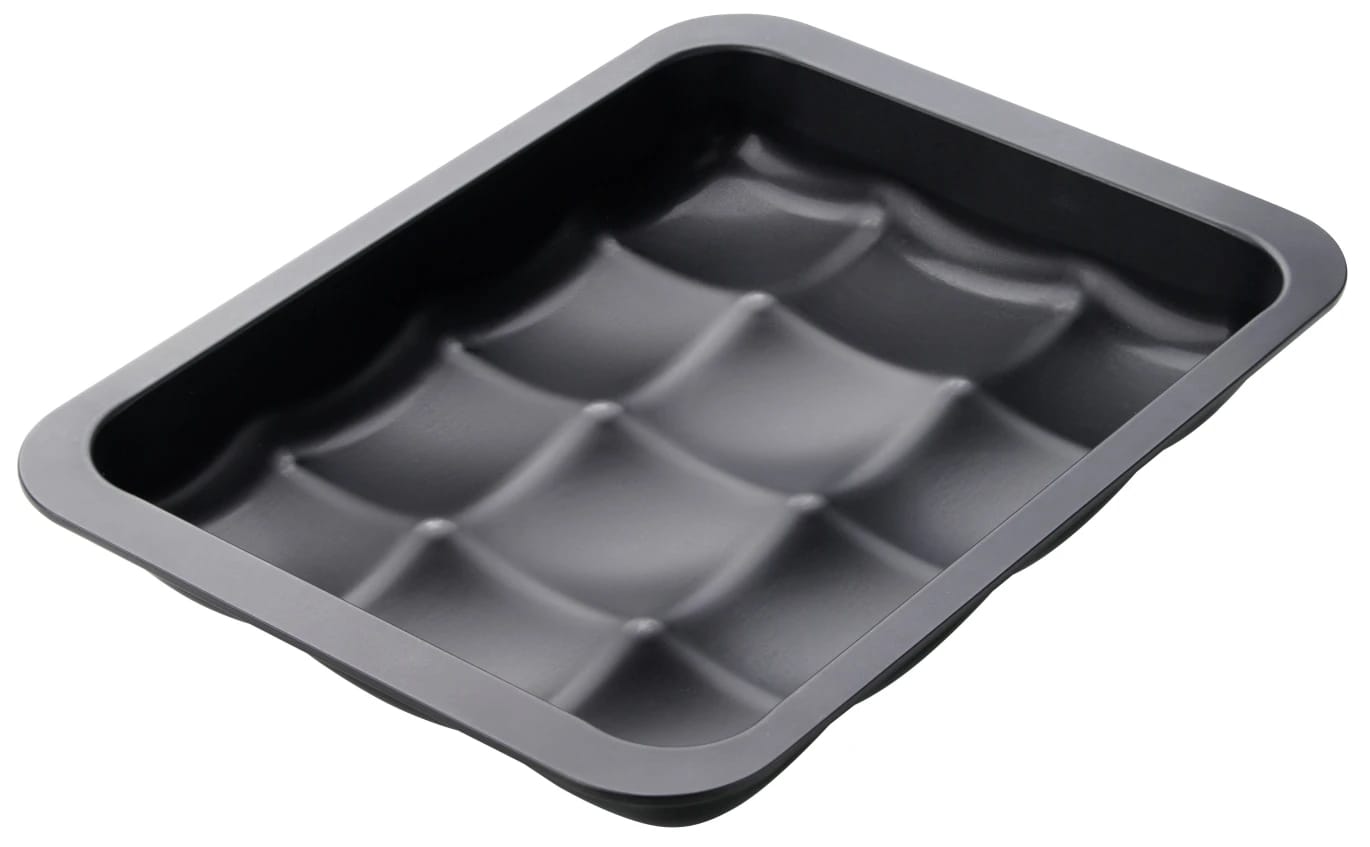 Zenker "Black Metallic" Bun Baking Mould For 12 Buns, Black, 36X27X5 Cm