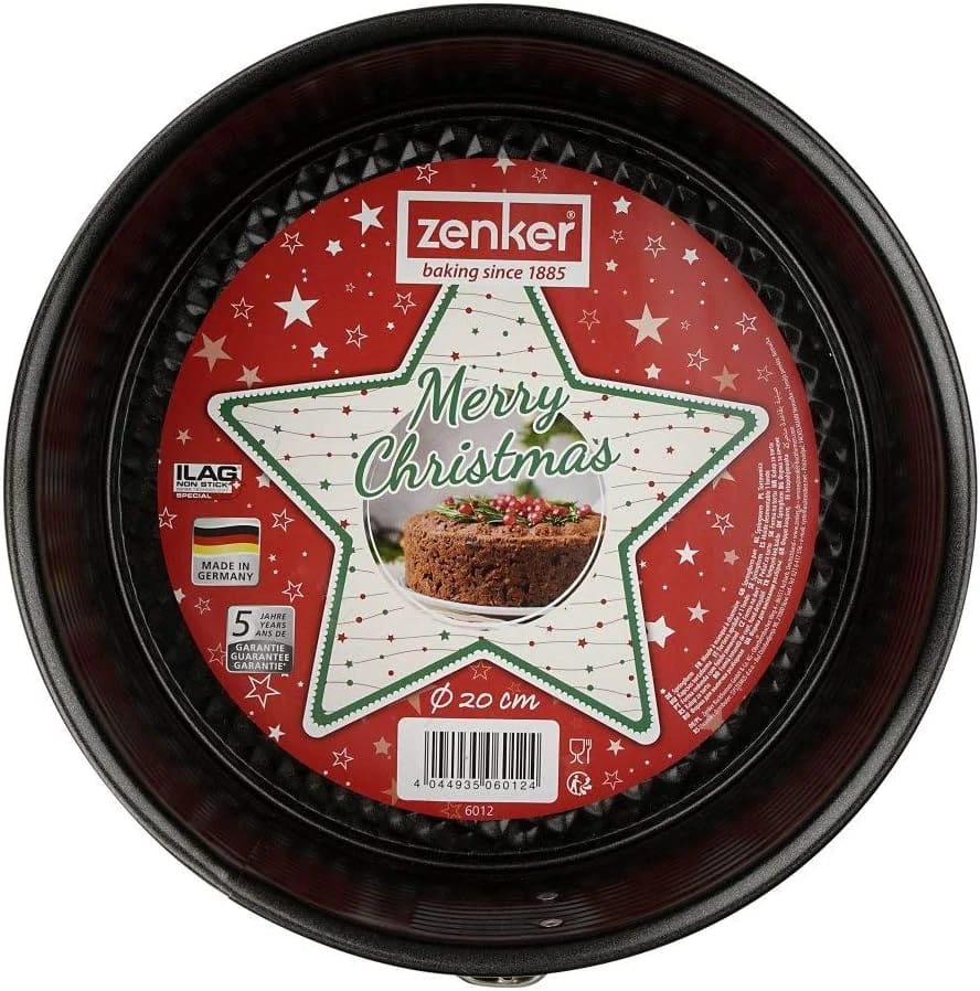 Zenker "Sparkling Christmas" Springform With Flat Base, Black