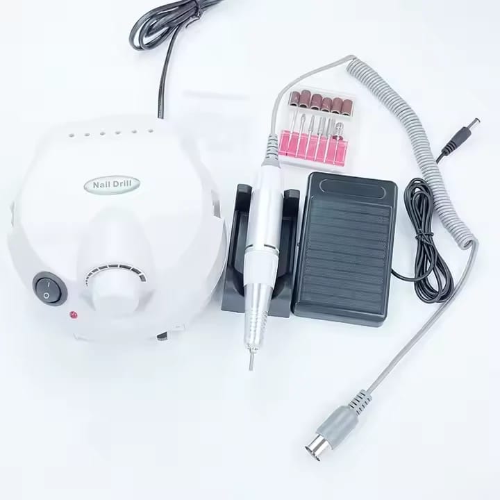 Professional High-Speed Electric Nail Drill Machine 2024 for Nail Polishing with High-Speed Sanding Feature