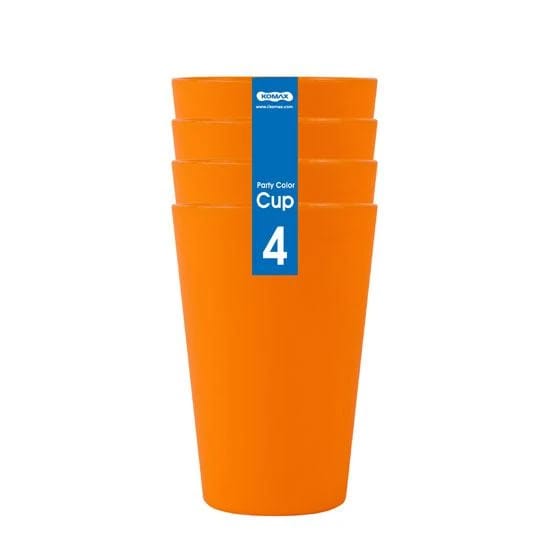 Komax Plastic Party Cup, Set Of 4 (Various Colors)
