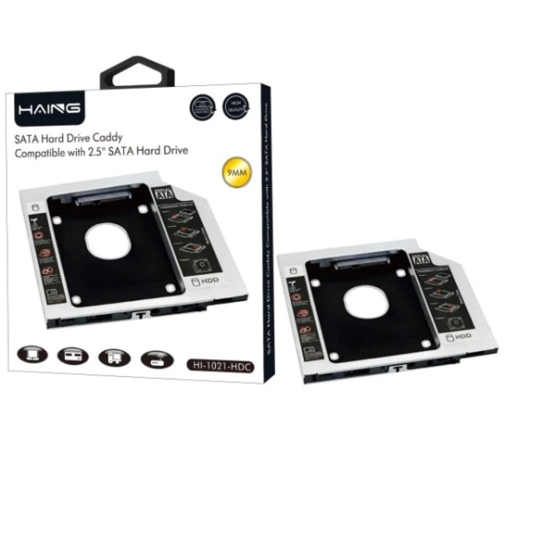 Haing HI-1021 CADDY SATA HARD CADDY مقابل 2.5 ″ القرص الصلب SLIM 9MM