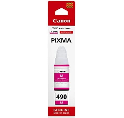 Canon Pixma INK GI-490 PGB M Magenta (Red) Original Ink Refill (Magenta INK BOTTLE) – [0665C001AA]