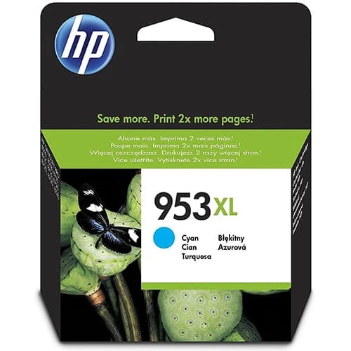 HP 953XL High Yield Cyan Original Ink Cartridge F6U16AE toner