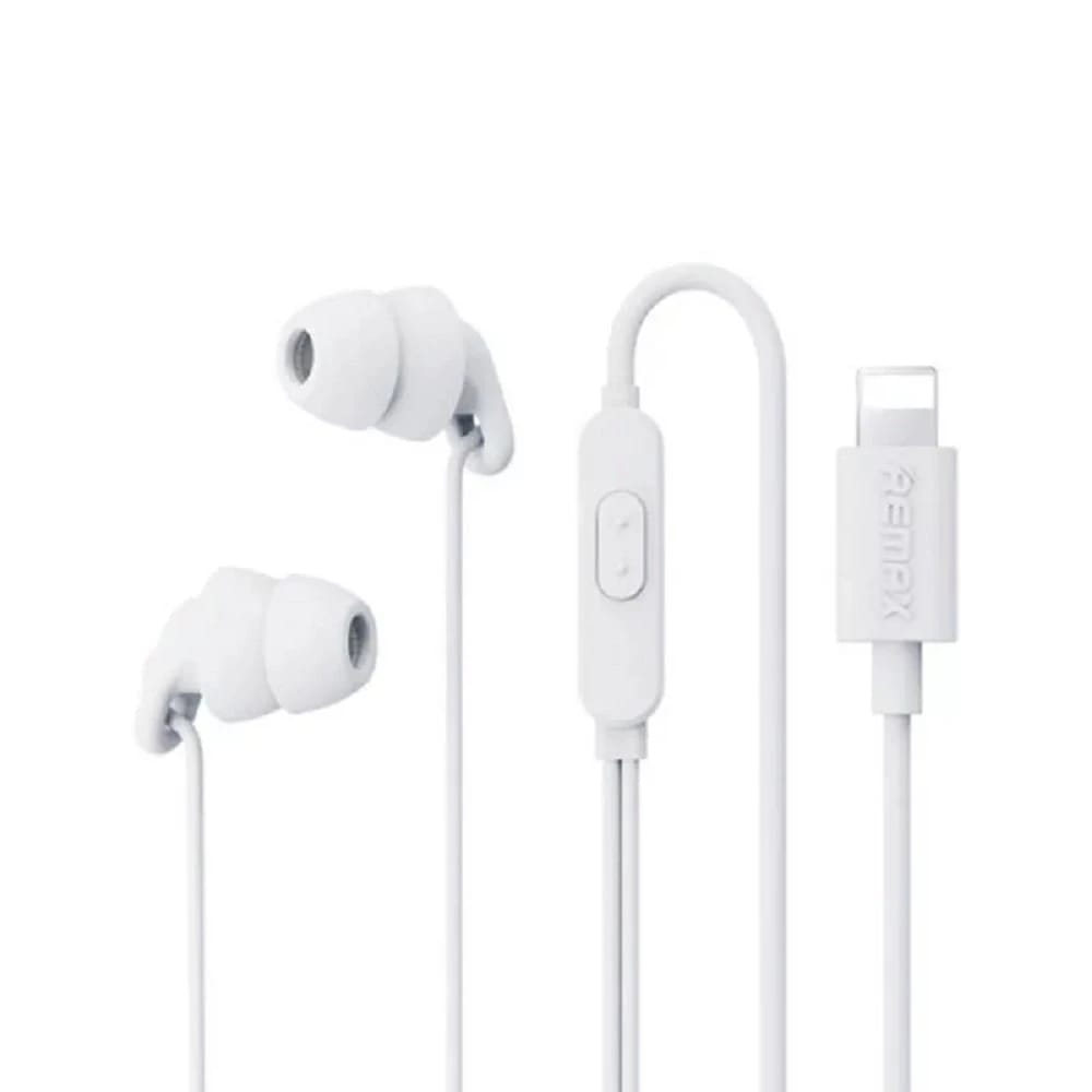 Remax RM-518i iPhone Lightning Sleep Weird Earphone White