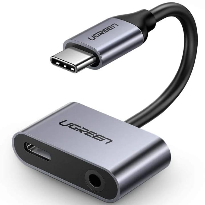 UGREEN USB-C إلى محول AUX و USB-C 3.5 مم-50596