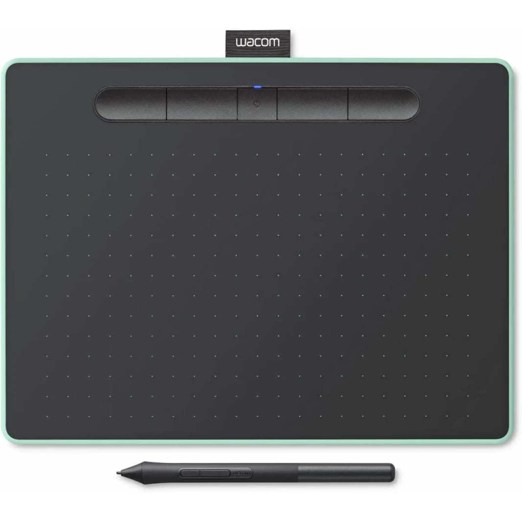 Wacom Intuos Medium Bluetooth Graphics Drawing Tablet - Pistachio