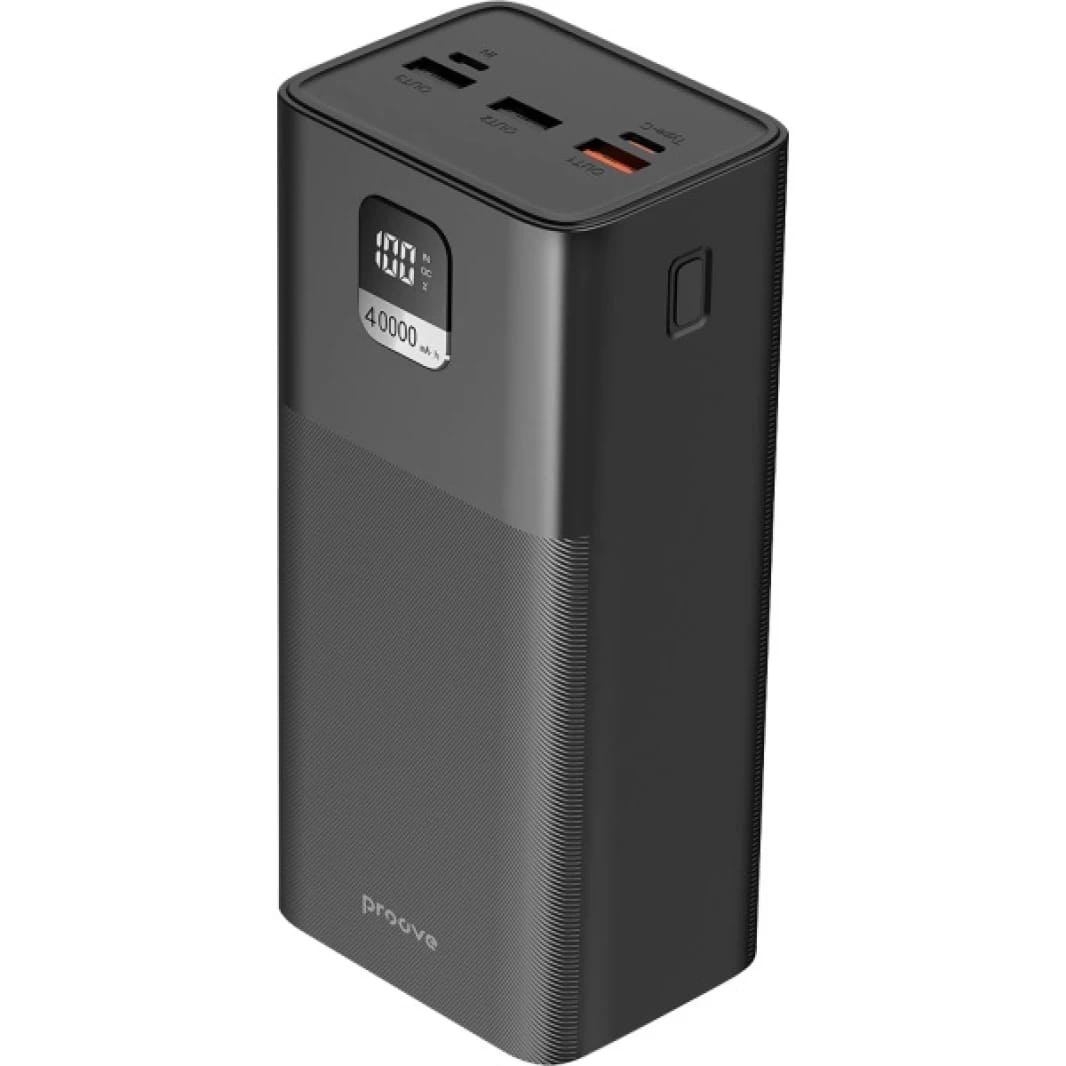 Proove Giant Lite Power Bank Type-C, Micro USB, 3xUSB, 22.5W 40000mAh - Black