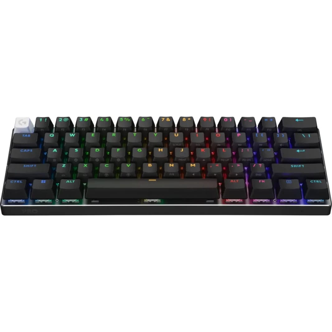 Logitech G PRO X 60 LIGHTSPEED Wireless Ultra Compact TKL 60% Mechanical LIGHTSYNC RGB Dual-Shot PBT Keycaps GX Optical Tactile Switches - Black