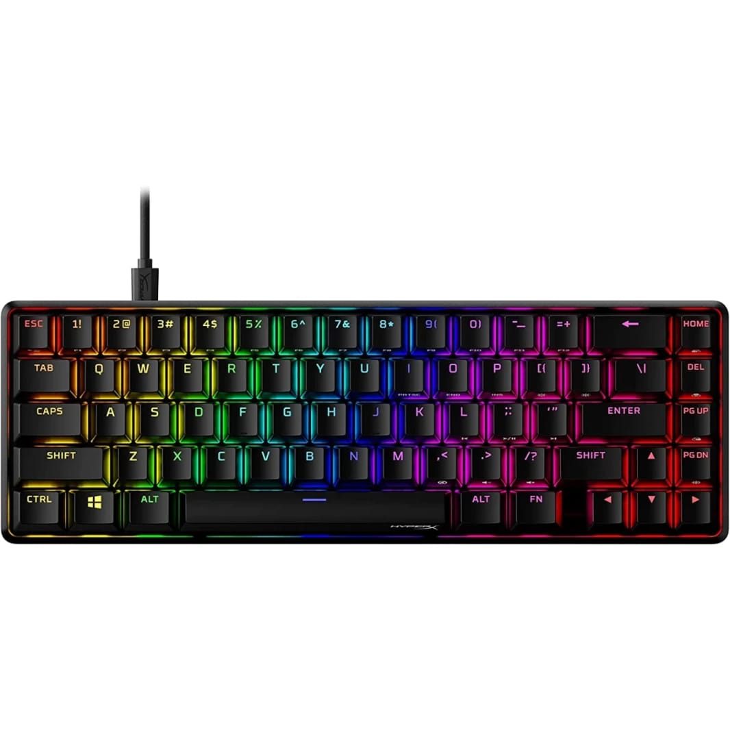 HP HyperX Alloy Origins 65 Mechanical Gaming Keyboard - Linear Red Switch, RGB Backlit