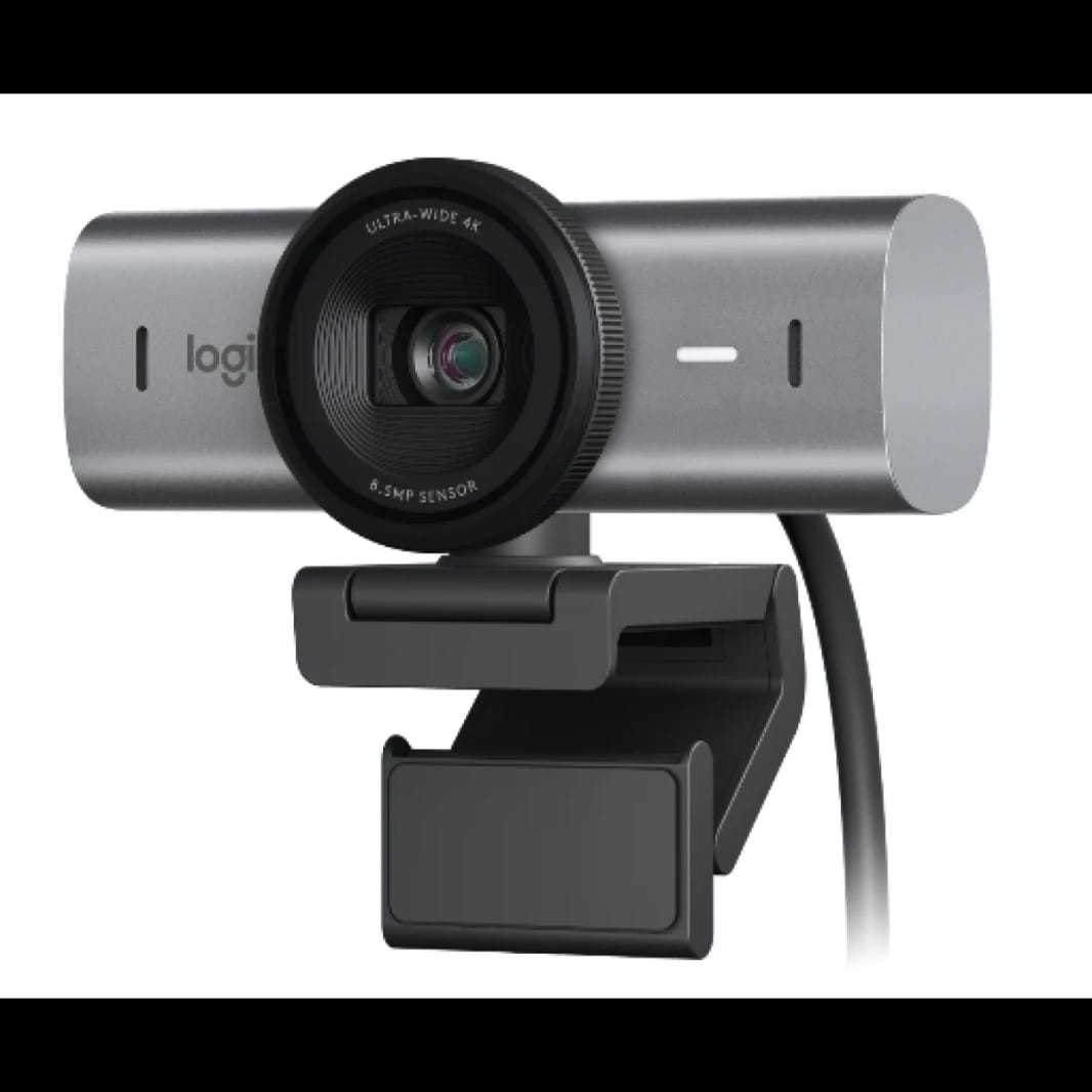 Logitech MX Brio 4K Ultra HD Collaboration and Streaming Webcam 4K/30fps (3840x2160 pixels) 2x finer image detail in difficult lighting conditions