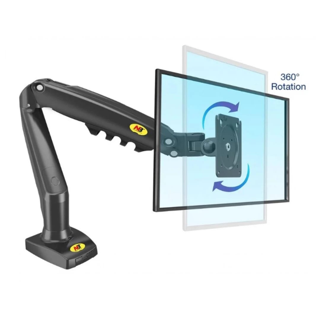 NORTH BAYOU F80 Full Motion Monitor Desk Mount Stand for 17-30 Inch Monitors - Holder
