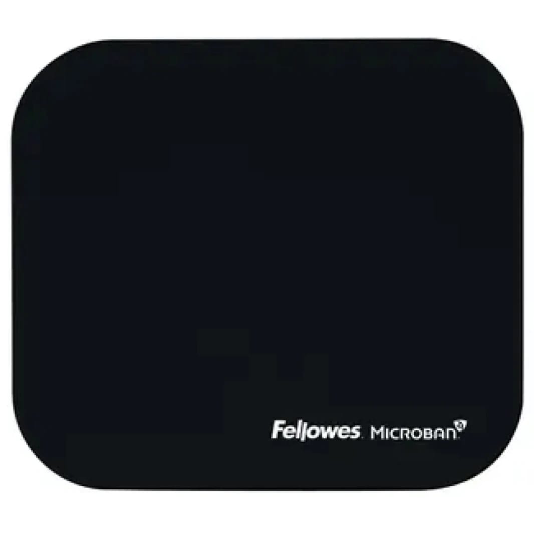 Fellowes Microban Mouse Mat with Antibacterial Protection Layer - Black