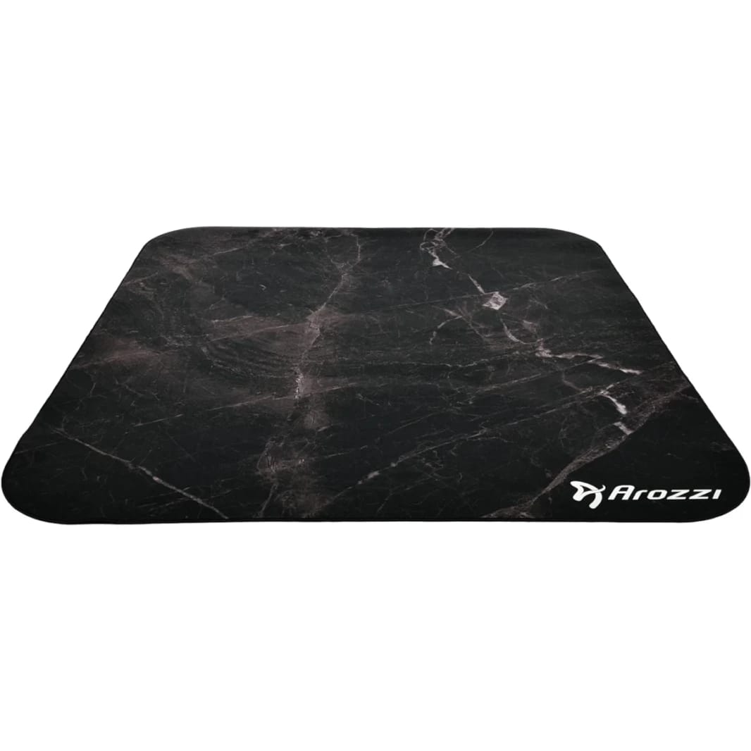 Arozzi Floor Mat Zona Quattro Microfiber Gaming Chair Floor Mat for Carpet Anti-Slip Noise Dampening Floor Mat for Office Chair - Black Marble