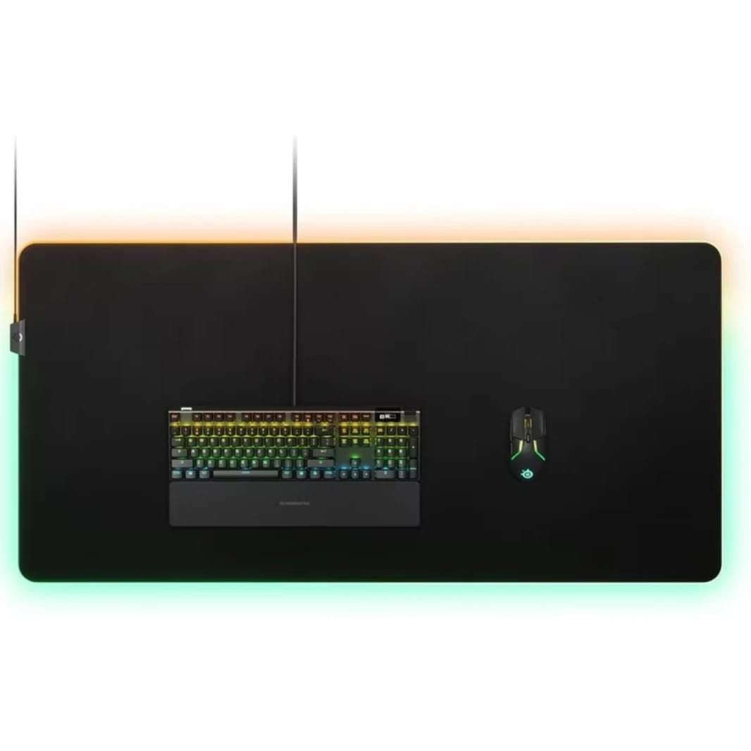 Steelseries QCK 3XL Cloth Gaming Mouse Pad, Durable and Washable, Dimension 1220 x 590 x 3 mm, Black