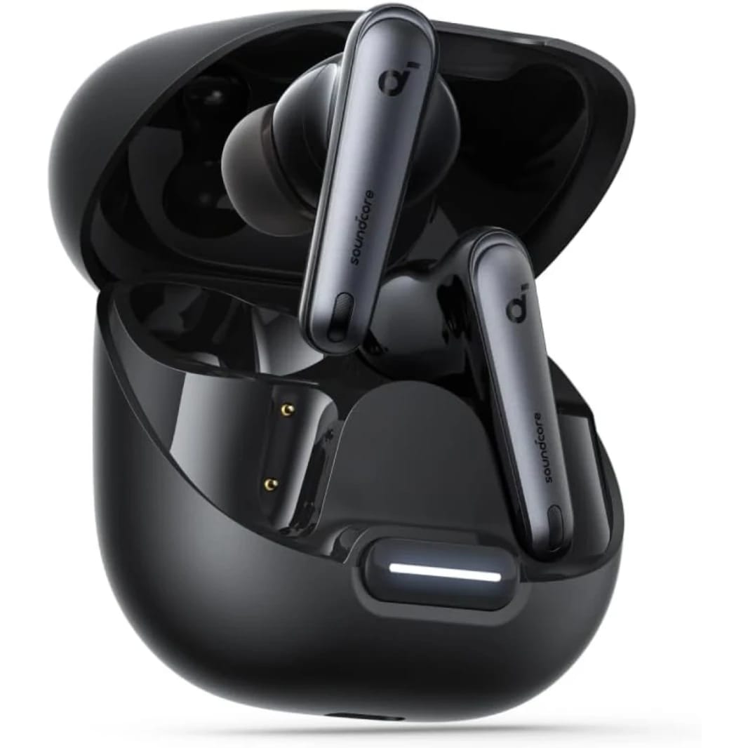Anker soundcore  Liberty 4 NC Wireless Earbuds, 98.5% Noise Reduction, Adaptive Noise Cancelling to Ears and Environment, Hi-Res Sound, 50H Battery, Wireless Charging, Bluetooth 5.3 - Black